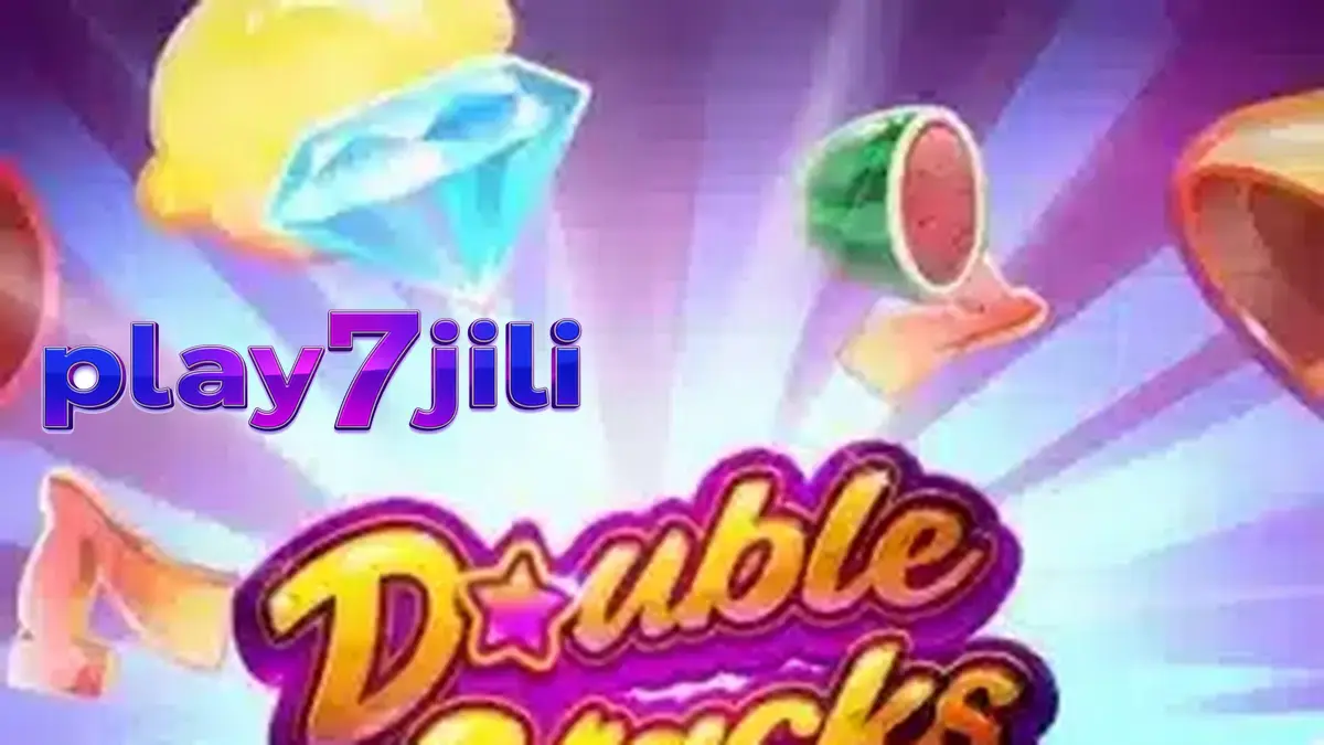 Neon themed slot machine interface with stacked symbols